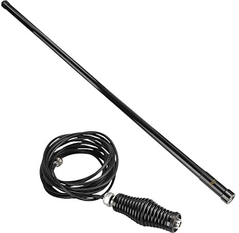 Antena de Radio Móvil Retevis, Antena de Fibra de Vidrio UHF/VHF con Montaje de Resorte Resistente, Antena de Alta Ganancia Sl16/Pl259 para Transceptor Móvil Retevis RT95 RT98 RT99 RT73 Midland