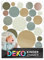 DEKO KINDERZIMMER Wandsticker Klebepunkte für Kinderzimmer 120 Stück Wandtattoo Kreise Punkte Dots in Braun Grün Mint Set Wandaufkleber Wanddeko DK1000A-04