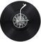HOMSFOU Einzigartige Musikuhr Vinyl-Schallplatten-Wanddekoration Coole Hängeuhr Runde Schallplattenuhr Dekoratives Bar- Raumdekoration Aus Kunststoff Für Musikfans Und Musiker