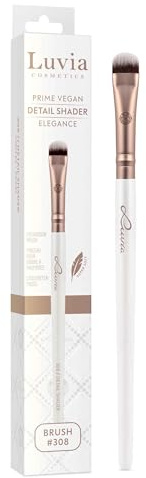 Professioneller Make-up Pinsel Luvia, Lidschatten Schminkpinsel, Eyeshadow Pinsel, Augenpinsel, veganer Kosmetikpinsel, 308 // Detail Shader - Elegance