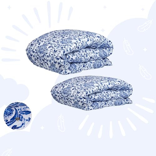 Zelesta Wonderbed Bettdecke 240x220 4 Jahreszeiten mit Druckknöpfen- Bettwäsche winterdecke und Sommer-Bettdecke warm duvet - Waschbare bettdecke ohne Bezug - Anti-Allergene Steppdecke