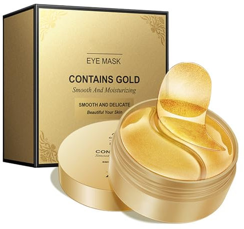 30 Paar Gold Eye Treatment Mask Collagen Eye Patch Anti Aging Falten Augenklappen Augen-Gel-Pads oder Puffy,Reduzieren Dunkle Augenringe,Feuchtigkeitsspendend,Tränensäcke Entfernen