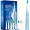 Electric Toothbrush for Adult, Sonic Toothbrushes with 8 Brush Heads 40000 VPM 5 Modes, Sonic Toothbrushes Fast Rechargeable 4 Hours Last 30 Days (P1, Lightblue)
