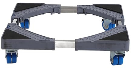 Base Ajustable para Lavadora, Soporte Móvil para Lavadora con Ruedas para Secadoras, Cocinas, Frigoríficos y Congeladores