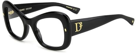 DSQUARED2 Brille D2 0138 Größe 52-23 mm Schwarz