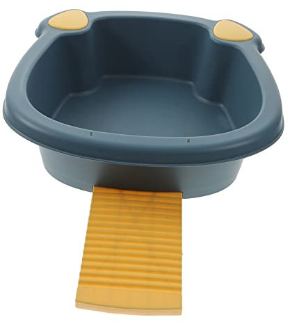 Toyvian Waschbecken Für Junge Mädchen Waschen Von Kleidung Tragbares Waschbecken Für Handtücher Und Socken Mit Waschbrett Für Bad Küche Camping