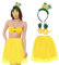 LAMEK 3Tlg Ananas Kostüm Set Hawaii Party Accessoires mit Anana Haarreif Sonnenbrille Rock Hula Partyskostüm für Damen Sommer Tropische Party Beachparty Strandtanz