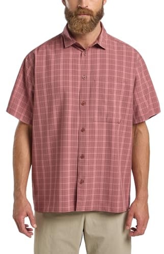 Jack Wolfskin Herren Meseta Shirt Hemd, Check Dark Rust, 3XL EU
