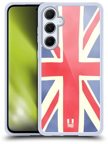 Head Case Designs Union Jack Je Rêve Londres Coque en Gel [Protection de Qualité Militaire] Compatible avec Samsung Galaxy A55 5G