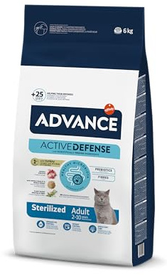 Advance | Trockenfutter für ausgewachsene kastrierte Katzen | Pute | 6 kg