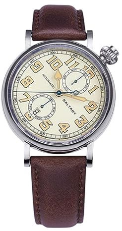 NIADI Baltany1935 Avigating Hommage Polit Herrenuhr S6047 Cockeyed Zifferblatt Kompletter Kalender 9122 Automatikuhren, V 2, Modern