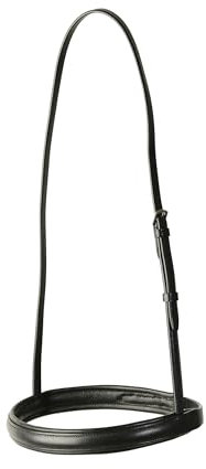 Kincade Klassische Leder einfarbig Pferd Hohlraum Nasenriemen (Pony) (schwarz)