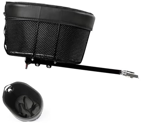 Vriusi Abnehmbarer Fahrradkorb, Transportkorb für Haustiere | Fahrradlenkerkorb für Hunde | Wasserdichter, Faltbarer Mehrzweckkorb, abnehmbar, für Haustiere,