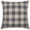 TOM TAILOR Flanell-Kissenhülle, 40x40 cm, 100% Baumwolle/ Flanell, Mit Wendemotiv und farbigem Markenreißverschluss, CLASSIC CHECK Grau, Beige (Anthracite & Sunny Sand)