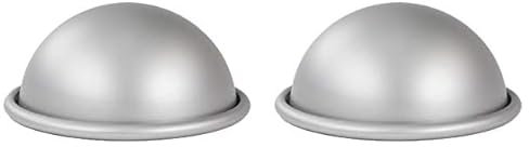 PME - Teglia da Forno Mezza Sfera in Alluminio Anodizzato, Piccola, Diametro 10 cm (Confezione da 2)