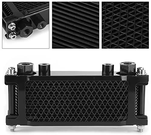 ZJchao Refroidisseur d'huile Moteur de Moto, Alliage d'aluminium avec Accessoires Kit 'huile Radiateur 'huile de Moto pour Monkey 100 à 250 Tout-terrain ATV à 4 Roues