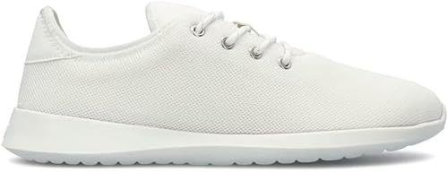GROUNDIES Balance 2.0 Barfußschuhe für Herren – leichte Sneaker für Herren mit breiter Zehenbox, Mikrofaserfutter und flexibler TrueSense-Laufsohle, Weiss/opulenter Garten, 45 EU