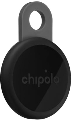 Chipolo LOOP - Wiederaufladbarer Bluetooth Schlüsselfinder | kompatibel mit Apple oder Google, Ruf Dein Handy an & Außer-Reichweite-Warnungen für Android (Anthrazit)
