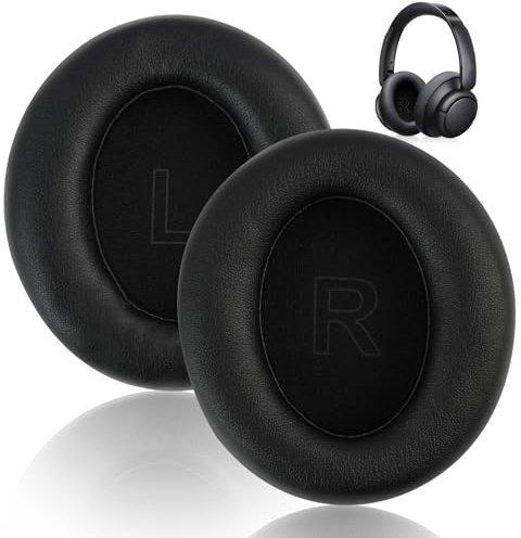Replacement Ear Pads für Anker Soundcore Life Q30 Q35 Kopfhörer, Premium Ersatzpolster für Anker Soundcore Life Q30 Q35, Ersatz Ohrpolster für Over-Ear Kopfhörer, Schwarz, 2 Stück