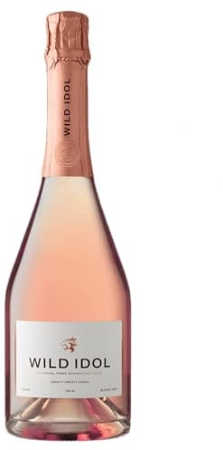 Wild Idol Non-Alcoholic Sparkling Rosé 75cl 0.0% - Naturally Alcohol-Free, Vegan & Gluten-Free - Müller-Thurgau & Merlot, Crafted from German Grapes - Premium Gift – Serve Well-Chilled