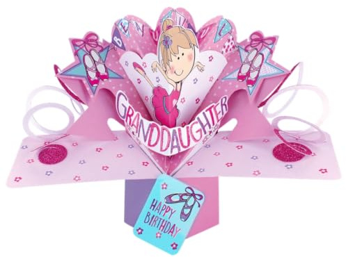 Granddaughter Birthday Pop-Up Greeting Card Original Second Nature 3D Pop Up Cards