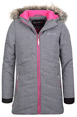 Trollkids Girls Lifjell Jacket 164, Grey