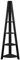 TAD TIMBER ART DESIGN UK Riva Scandinavian 5 Tier Retro Corner Ladder Bookcase Shelving Shelf Freestanding Display Unit Black