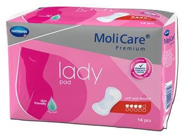 Molicare Premium Lady Pads 4 Tropfen - 24 Packungen à 14 Stück