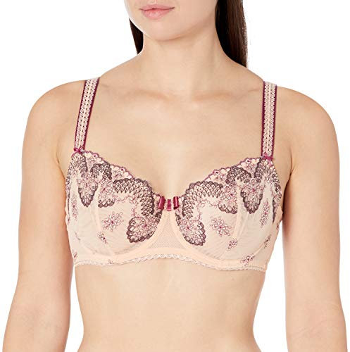 Aubade Women's La Belle Galante Comfort Half-Cup Bra Balconette, Rose Blossom, 30E