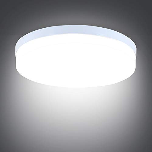 SUNZOS LED Ceiling Light 36W, Round Ceiling Lights, Daylight White 6500K 3240LM, Ø23cm Indoor Flush Mount Ceiling Lamp for Kitchen Bedroom Living Room Hallway Balcony Office
