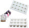 Multifonctions Mousse en Silicone 3D Bakeware Mousse Dessert Mould DIY Mould 15 trous centraux sphériques