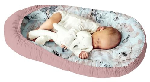 Multifunktionale Kuschelnest Babynest Kokon für Babys und Säuglinge, Nestchen, Reisebett, 100% Baumwolle, antiallergisch