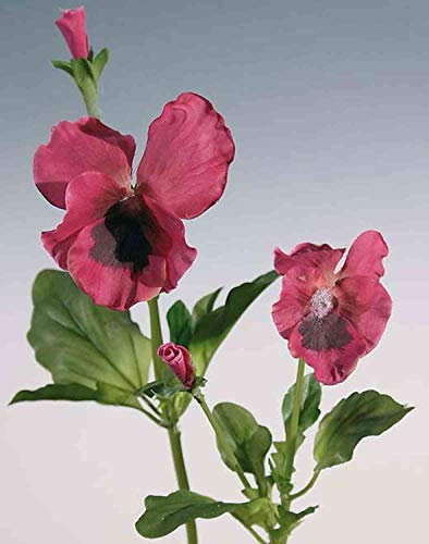 artplants.de Kunst Stiefmütterchen Melinda, pink, 30cm - Hornveilchen Deko/Kunstblume Stiefmütterchen