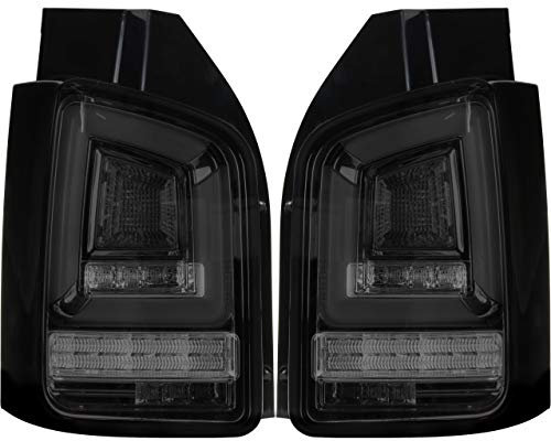 Rückleuchten Set Voll Lightbar für T5 Bj. 03-09 schwarz Heckklappe