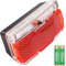 Bike Rack Tail Light With 2 Modes: Steady and Flashing - Bicycle Rear Light Easy to Install on Cargo Rack, Fits 50mm Bolt Holes Mount