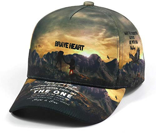 Quanhaigou Baseballkappe, verstellbar, modische Hüte für Männer und Frauen, Polo, Trucker, Unisex-Stil, Kopfbedeckung, Brave Heart, Einheitsgröße