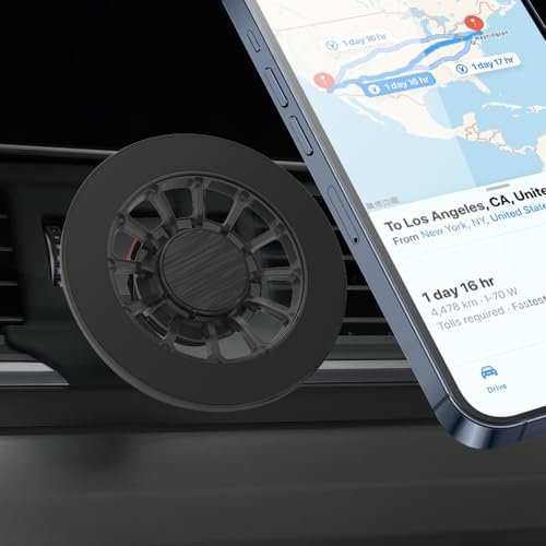 Zchan Kfz-Handyhalterung für Audi Q5/SQ5 2025–2018, passgenaue Lüftungsschlitz-Handyhalterung für SQ5/Q5, starke magnetische 360° verstellbare Handyhalterung, kompatibel mit allen Handys.