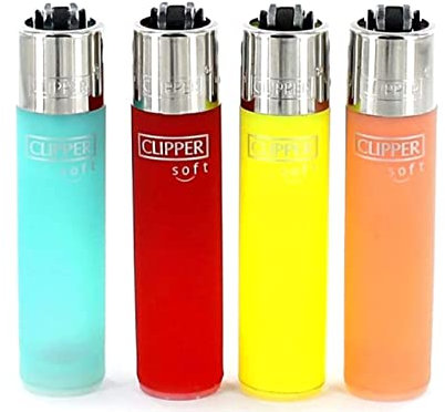 Clipper Classic Large/Micro Feuerzeuge Verschiedene Motive Neue Serie 4er Set + DHB (Soft Touch)