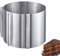 Westmark Tortiera ad Anello, Molto Alta: 15 cm, Ø 16 - 30 cm, Con Scala Graduata, Acciaio Inox, Surprise, Argento, 313022E1