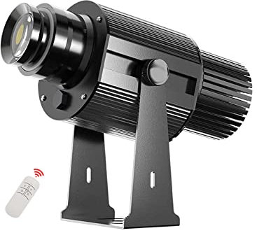 HD 35W LED GOBO Logo Projectors Advertising Light, Free Custom Pattern for Mall Store Car Wash Company Bar Restaurant Wedding (Black,IP67)