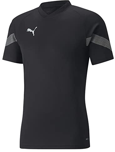 PUMA Herren teamFINAL Training Trikot LBlack Smoked Pearl Silver Gray
