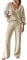 Viottiset Damen Lässiger Lockerer Pyjama Trainingsanzug Sweatshirts 2-Teilige Langarm Übergroßes Lounge-Set Aprikose L