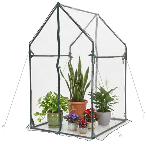 Gardzen Mini Serre Portable Robuste - Tente Transparente pour Plantes d'intérieur et d'extérieur - 91,9 cm (L) x 91,5 cm (l) x 150 cm (H)