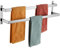 KOKOSIRI Towel Bars Bath Towel Holders 32 Inches Chrome Bathroom 2-Tiers Ladder Towel Rails Wall Mounted Towels Shelves Rack Polished Stainless Steel, B5008CH-L32