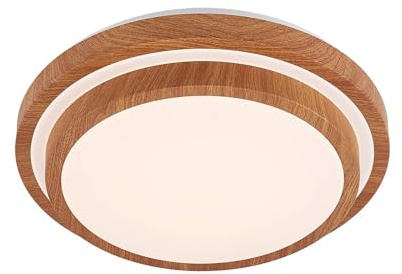 Lindby LED Ceiling Light Vaako (Modern) in Brown for e.g. Office & Workroom (1 Light Source,) from Ceiling lamp,
