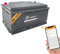 SolarV LiFePO4 12V 100Ah Batterie mit 100A BMS und Bluetooth für Solaranlage, Wohnmobil, Boot, Zuhause, Camping, 10 Jahre Lebensdauer, idealer Ersatz für Blei-Säure-AGM-Batterien