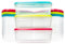 QILZO Pack de 24 Fiambreras de Alimentos 700ml, Recipientes de plástico para comida, Sin BPA, Recipiente Apto para Microondas, Lavavajillas, Congelador, Recipientes con Tapa