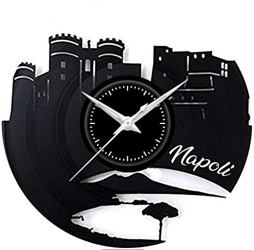 Fusoorario orologio da pareteb disco in vinile le grandi citta Napoli