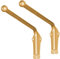 GZGLZDQ Swing Arm Curtain Rods, Heavy Duty Portiere Rod for Side Panels Window Curtain Display Stand Drapery Arm Front door Curtain Rail Swing Arm (Color : Gold 2 pcs, Size : 70cm)