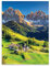 Poster Berge Landschaft Natur 70x100 cm Hochformat - OHNE RAHMEN XXL Wandposter Kunstdruck Fotoposter Wandbild Wandbilder Wand Bild auf Poster Wohnzimmer Schlafzimmer Küche